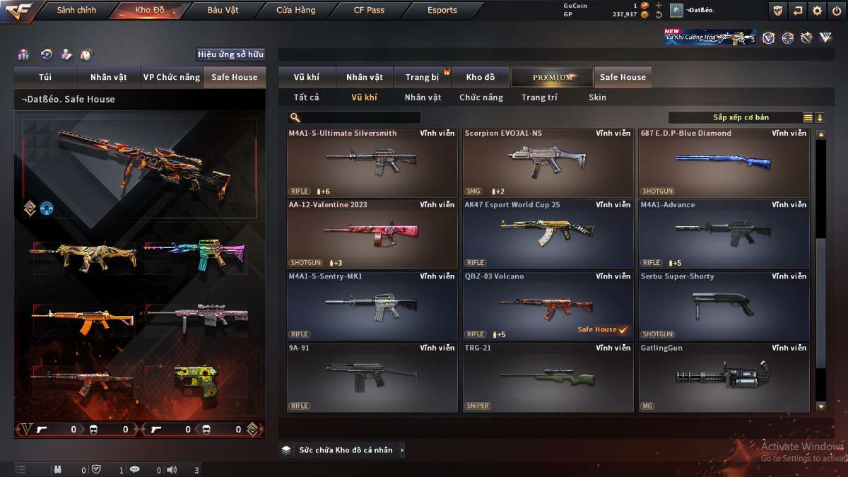 shop acc cf uy tin gia re